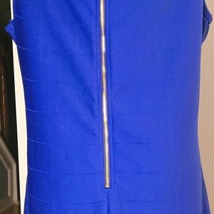 Ribbed plunge midi dress